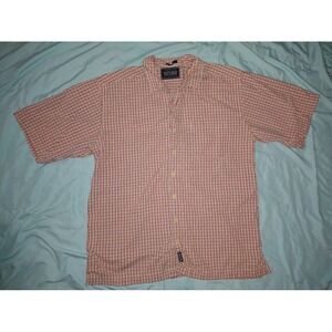 BRITCHES GREAT OUTDOORS Mens Plaid Button Up Short Sleeve‎ Shirt XXL 100 Cotton